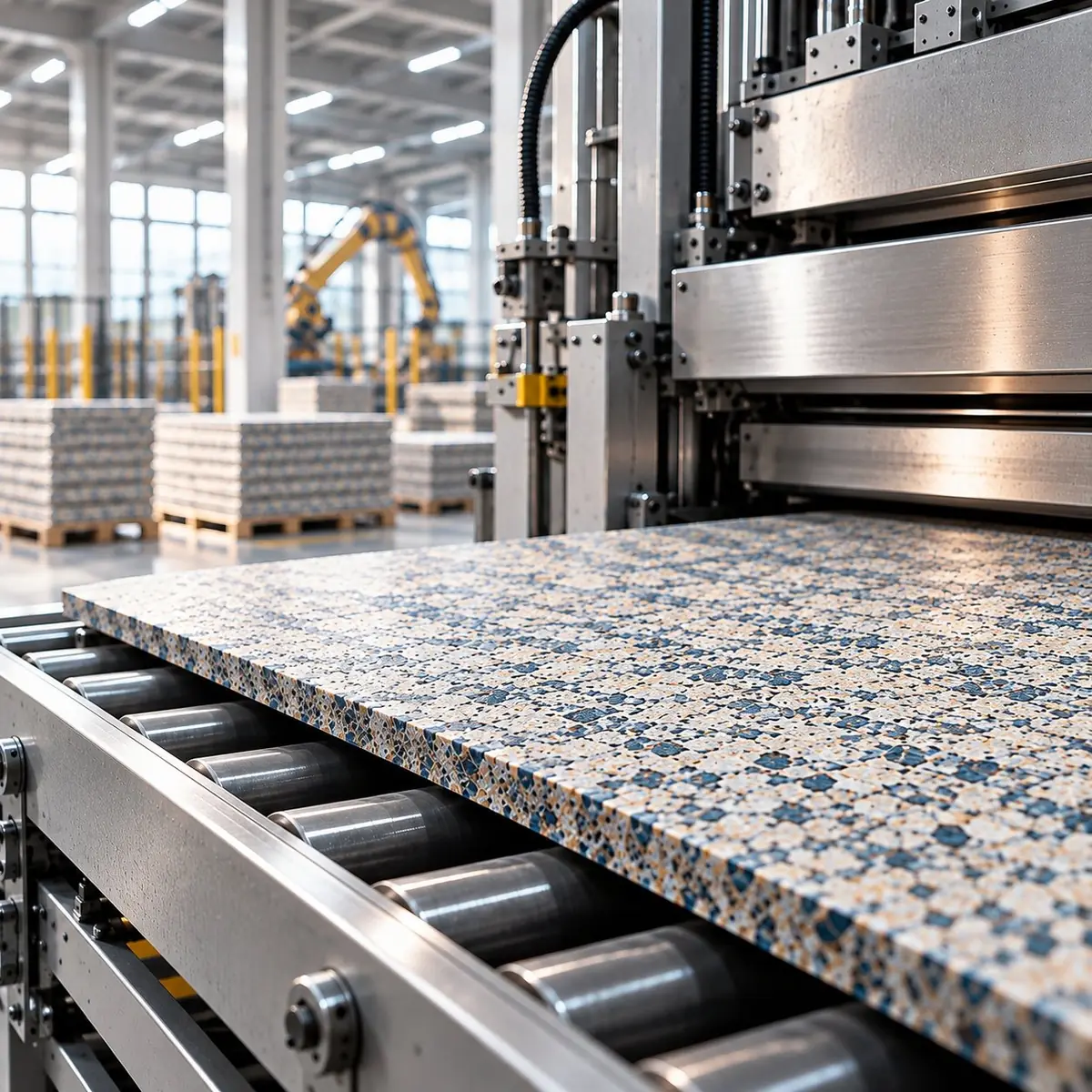 Industrial panel manufacturing line